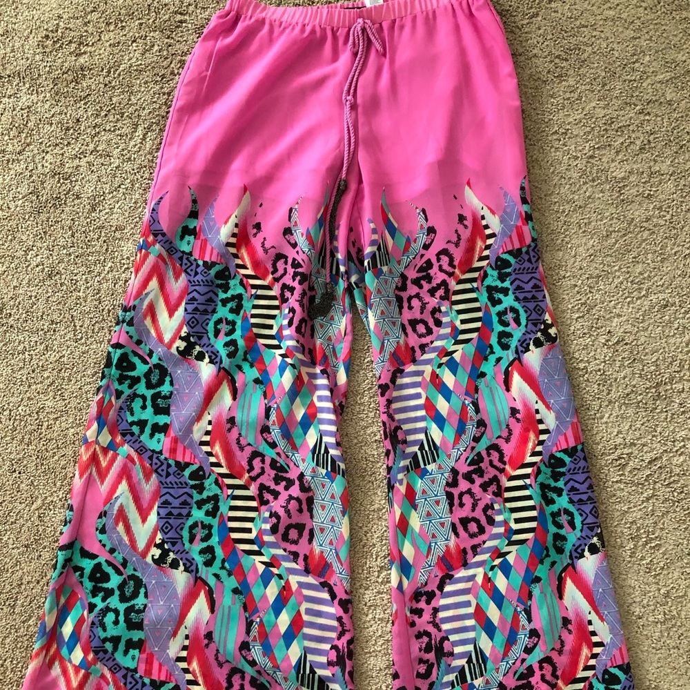 Fun Printed Sheer Short Pants